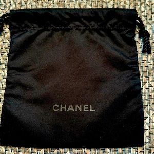 Chanel Black Drawstring Pouch